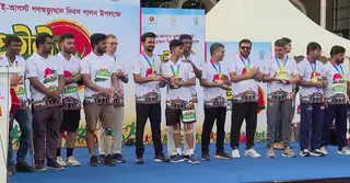 জুলাই শহিদদের স্মরণে দেশজুড়ে প্রতীকী ম্যারাথন
